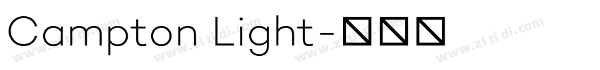 Campton Light字体转换